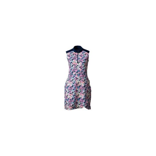 EP Pro Women's Multi Jacobean Print Sleeveless Golf Dress